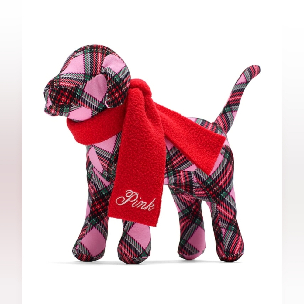 NWT VS Pink Limited Edition Holiday Mini Dog Plush